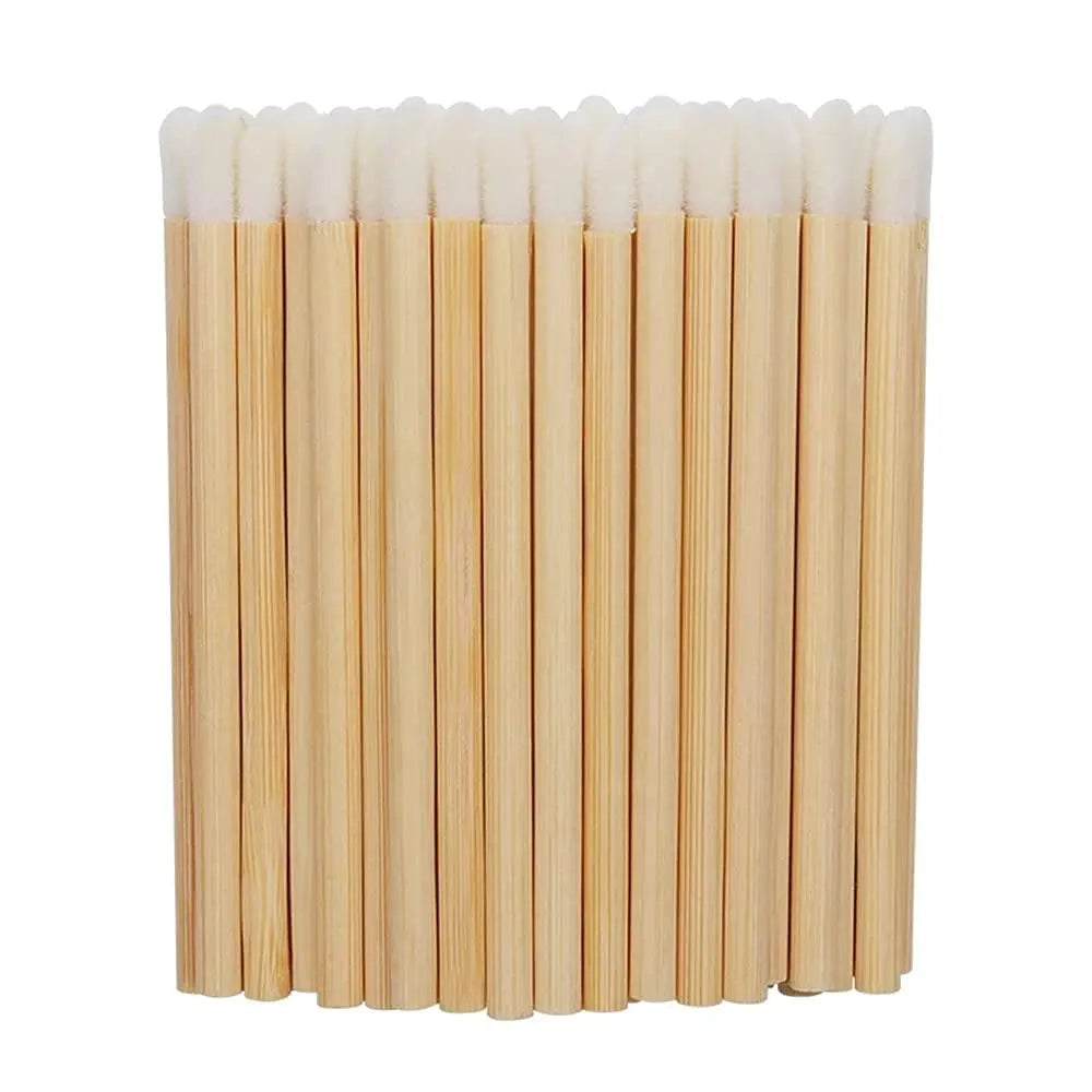 50 Pcs/pack Disposable Lip Brush Makeups Brushes Pen Lipstick Mascara Wands Cleaning Cosmetic Brush Applicators