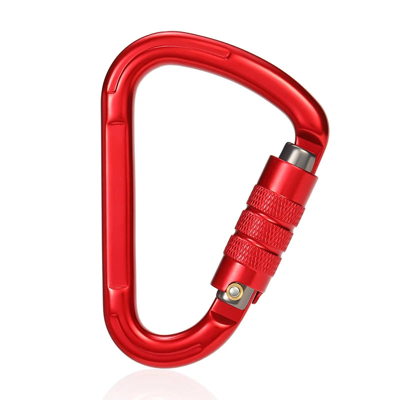 CLIWIZ Carabiner 25kN Heavy-duty Can Be Customized D-type Hook and Snap Hook Aluminum Buckle Clip Lock Carabiner