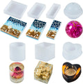 Epoxy Silicone Mold 7-piece Set Resin Epoxy Mold Set for DIY Handmade