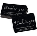 Black Thank You Card Art Paper Card Thank You Gift Car d Packaging English Card