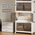 Kitchen Wardrobe Storage Box Multipurpose Plastic Cabinet Bedroom Collapsible Foldable Organizer Cabinet