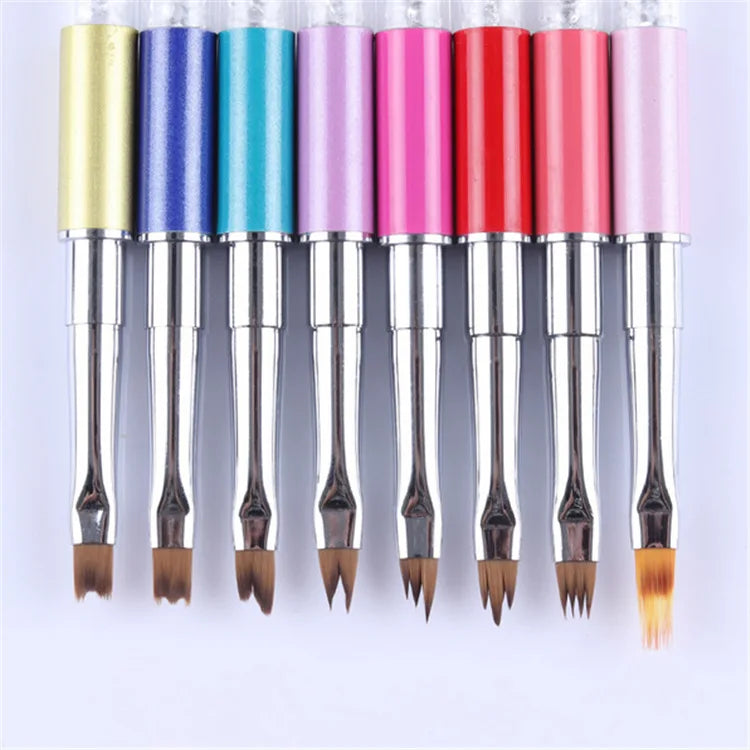 Hot Sale Professional French Tip Lines Liner Drawing Painting Gel Pen with Cap DIY Acrylic Nail Art Brush Manicure Design Tools