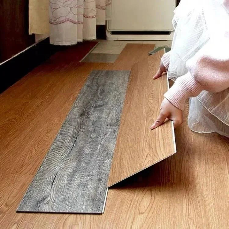 UV Coating SPC Floor Tiles Wood Look Embossed Surface Click-Lock Vinyl Flooring with Underlayment for Hospitals