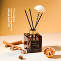 200ml Fireless Glass Aromatherapy Diffuser Long-Lasting Fragrance Hotel Living Room Home Rattan Ornaments Air Freshener Liquid