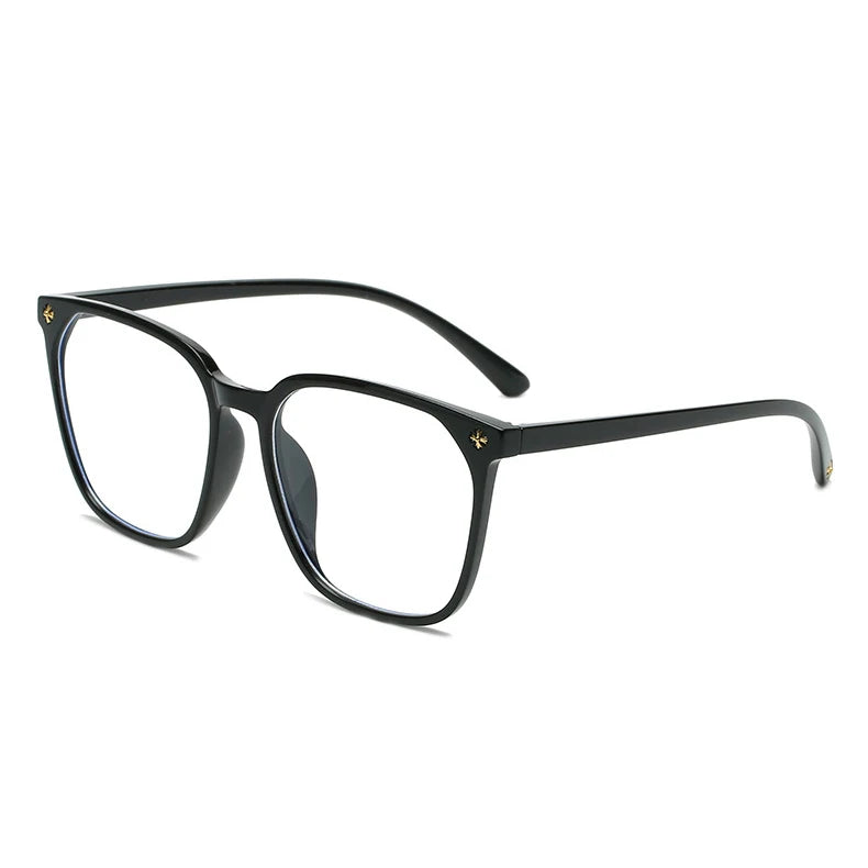 Customization Designer Anti Blue Women Plain Glasses Four Leaf Decoration Trendy Men Classic Glasses Unisex PC Eyeglasses Frames