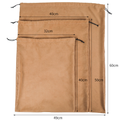 Wholesale Custom Print Logo Flannel Fabric Luxury Drawstring Velvet Dust Bags Fashion Clothing Garment Storage Suede Handbags