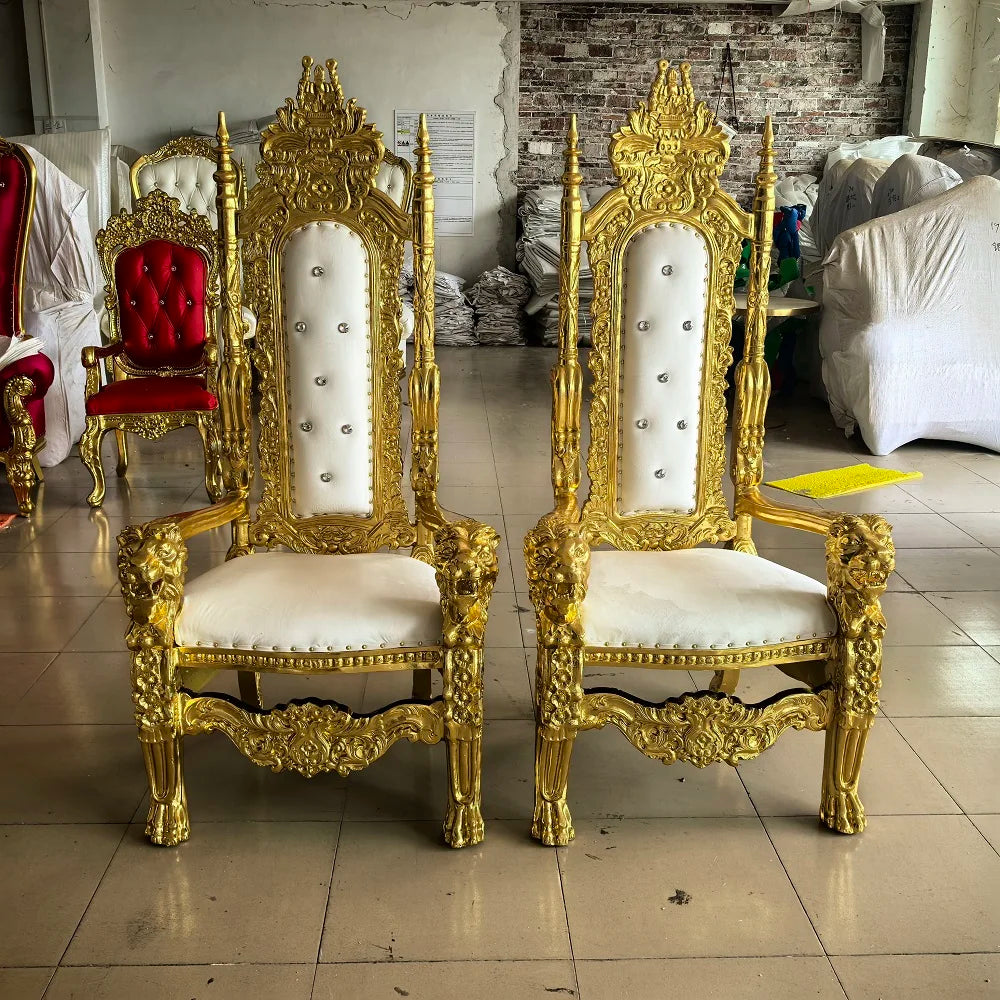 Hot Sales Cheap Wedding Throne Chairs Hotel Sofa Set Ridegroom and Groom Chair