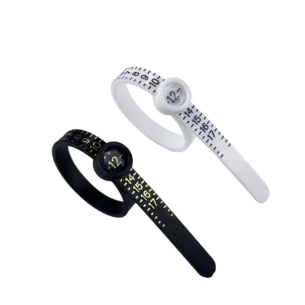 Promotional Various Durable Using Jewelry Sizing Tools Multisizer Economical Finger Gauge Ring Sizers With Magnifying Glass