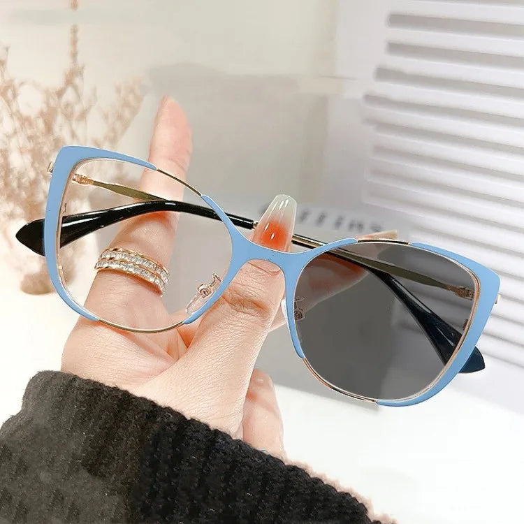 New Arrival Round Myopia Optical Prescription Blue Light Blocking Eyeglasses Designer Eyeglasses Optical Frame Photochromic Lens