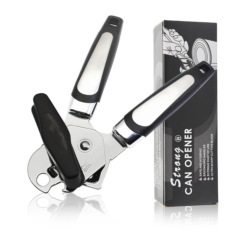 Professional Durable Kitchen Mama Smooth 6-in-1 Edge Heavy Beer Bottle Duty Can Top Opener Stainless Steel