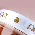 Factory Customized White logo With Ribbon Packing  With logo Printing Ribbon Personalization 1inch Satin Ribbon