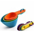 9 Piece Durable Lightweight Plastic Measuring Cups and Spoons