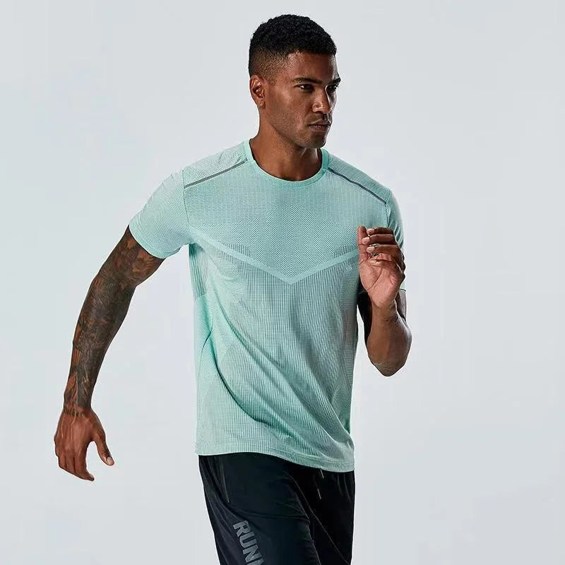 Hot-Selling Short Sleeve T-Shirt for Men Quick-Dry Running Short Sleeves Training Top Fitness Training T-shirt