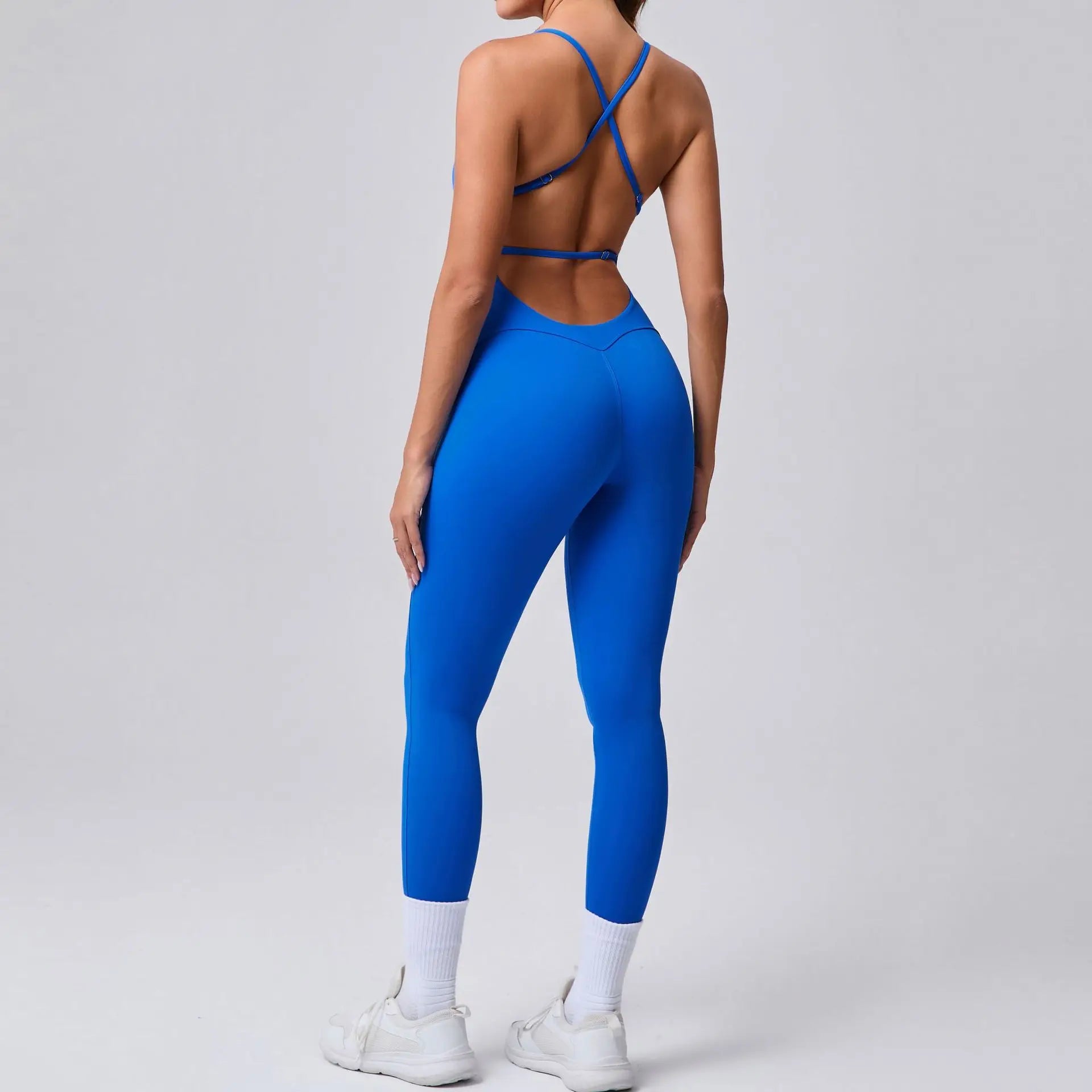 Women's High Neck Slimming Compression Yoga Bodysuit Long Soft Design With Scrunch Back for Sports & Jumpsuits