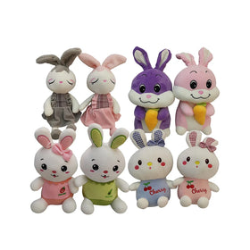 Ready to Ship Kids Cute Soft Plush Rabbit Bunny Animal Toy Promotional Cheap Crane Machine Soft Plush Toys Claw Machine Doll