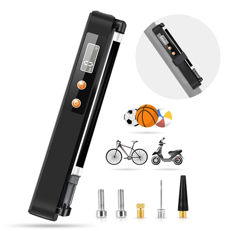 Portable Battery Powered Electric Bike Pump Bicycle Accessories for Cycles Air Pump