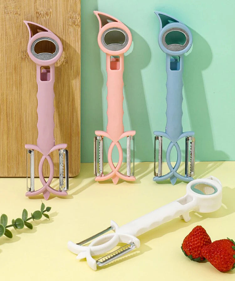 2024  7 in 1 Multi-functional Vegetable Fruit Peeler Beer Bottle Opener Kitchen Utensils Gadgets Home Kitchen Accessories