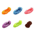 Factory Soft Cleaning House Microfiber Slippers Shoes for Floor Cleaning Cloths Washable Reusable Microfiber Foot Shoe Cover