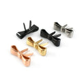 Meetee BK039 27x7mm Bag Decoration Garment Clip Hook Hardware Accessories Bow Shoe Buckle