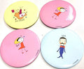 Bulk Women Girls Cosmetic Gifts Purse Round Small Makeup Pocket Mirror Mini Makeup Glass Mirror Portable Personal Mirror