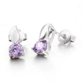 New Summer Collection 925 Sterling Silver Female Earring with Zircon Ear Bone Nail Rhodium Plated for Parties