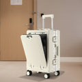 2025 New Large Capacity Sturdy and Durable Travel Suitcase for Boarding Multifunctional Front Opening Luggage for Women