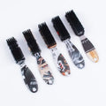 Custom Logo Cleaning Fading Brush for Clippers Beard Barber Fade Brush Comb for Hair Cut Cleaning Hair Brush Hairdressing Tool