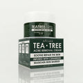 Face Skin Protective Cream Paraben-free Soothing & Repair and Tea Tree & Salicylic Acid Pimples and Dark Spots Cream for Face