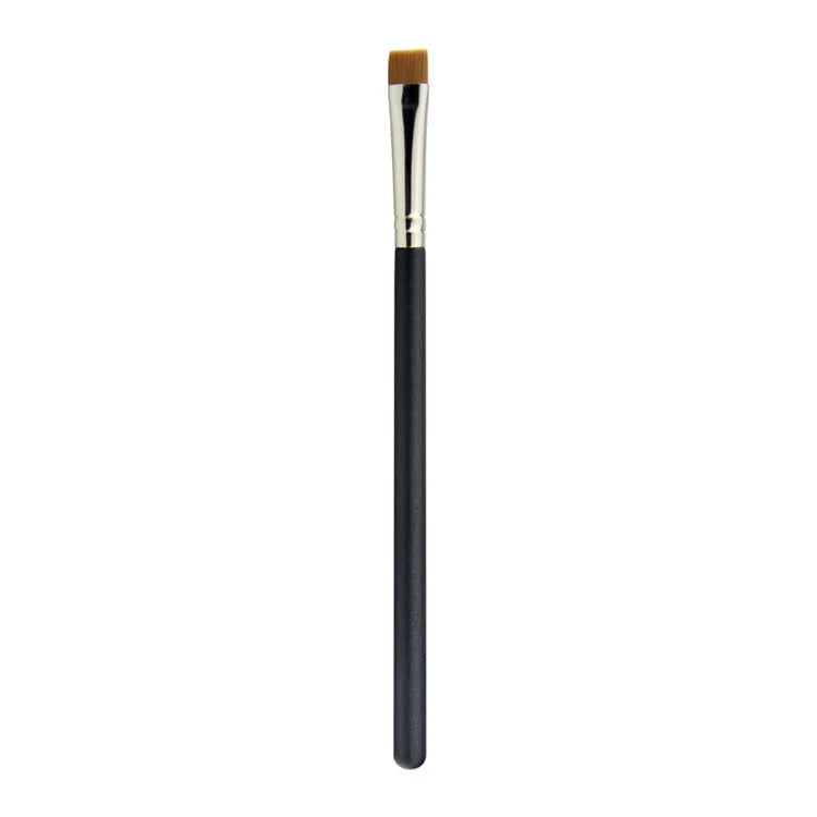 Professional Black Foundation Brushes Private Label Custom Synthetic Blending Thin Eyebrow Flat Concealer Brush