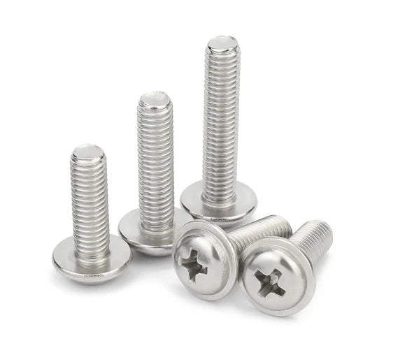 M3 M4 M5 M6 M8 DIN967 304 Stainless Steel Cross Recessed Pan Head Screws with Collar Screws