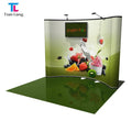 Tian Lang Hot Sell Low Price With Your Custom Logo Trade Fabrics Stage Back Drop 10ft Tension Fabric Display Frame