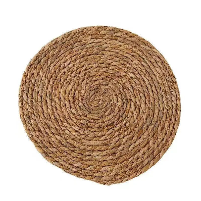Artistic Grass Woven Garden Wind Heat Insulation Twine Teacup Woven Placemats