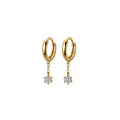 Cheap Small Chain Dangle Hoop Earrings for Women Wholesale 925 Silver Gold Plated CZ Diamonds Fine Accessories Jewelry
