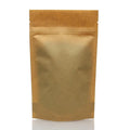Compostable Stand up Pouch PLA Bags Ziplock Brown Biodegradable Packaging Custom Craft Kraft Paper Bag with Window