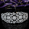 Bridal Headpiece Flower Design Women Wedding Crowns Bridal Hair Accessories Party Tiaras and Crown Cubic Zircon BC5231 Corona