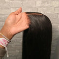 Bleached Knots Virgin Brazilian Hair 13x6 Lace Front Wig Straight HD Lace Frontal Wig Pre-Plucked Human Hair Wig