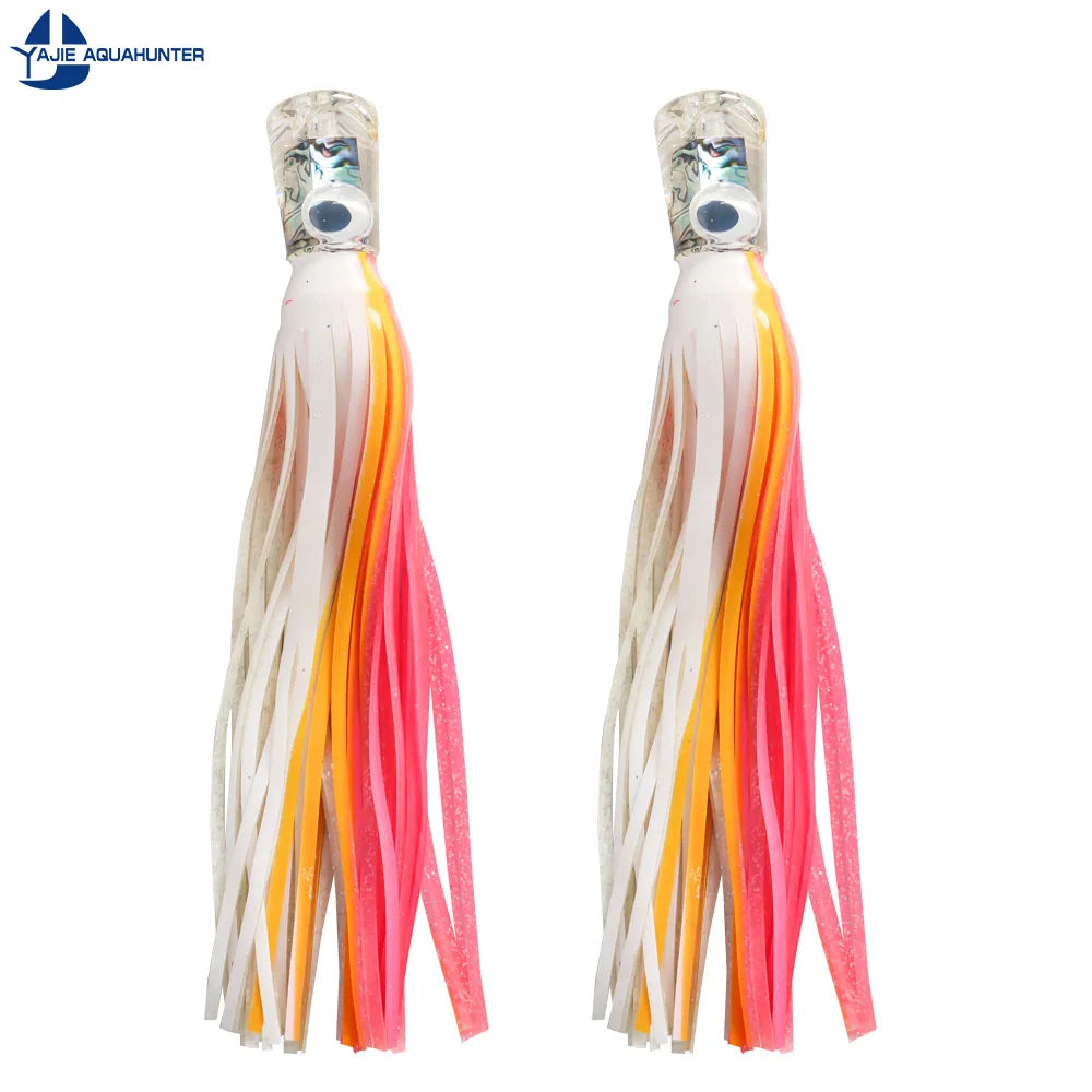 9inch  11inch  Tuna Lures Trolling Chugger Fishing Marlin Resin Jig Lure Skirts Deep Diving Abalone Trolling Lures
