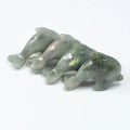DIY Wholesale Popular Jade Animals Labradorite Carved Dolphin Carving Crystal Carve Healing Stone for Gift