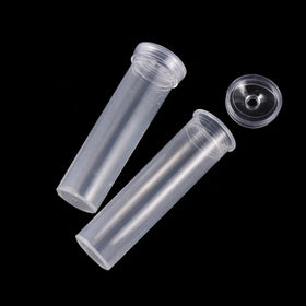 Transparent Flower Nutrition Fresh-keeping Tube With Cover Floral Water Storage Plants Rhizome Hydroponic Small Tubes