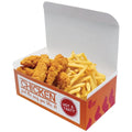 New Design Food Packing Grease Proof Paper Chicken Box with Handle with Cheap Price