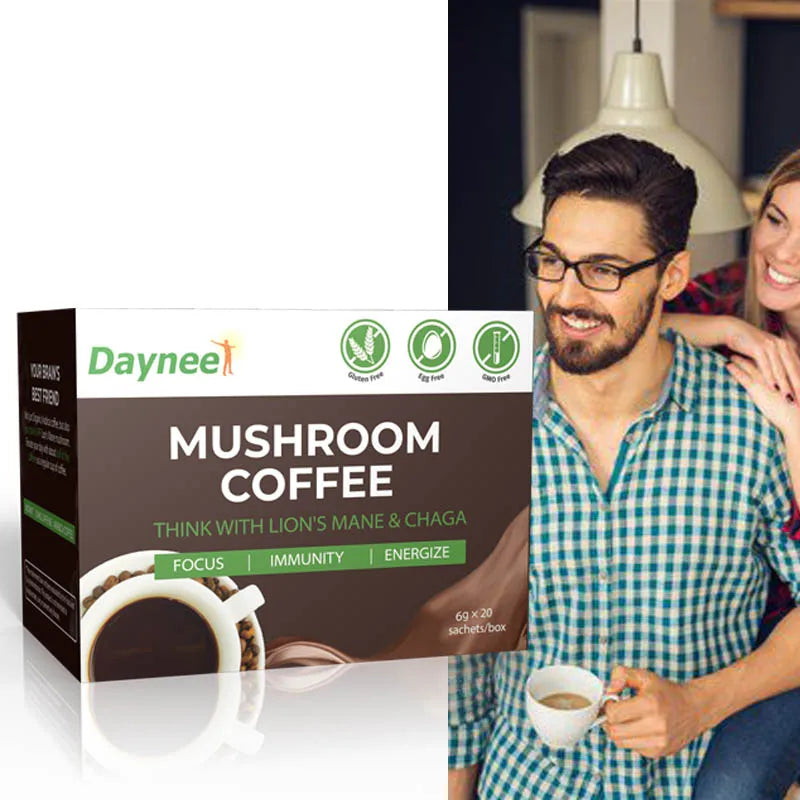 Mushroom Instant Coffee Powder Blend Herbal Organic Lion's Mane Healthy Mushroom Coffee Drinking