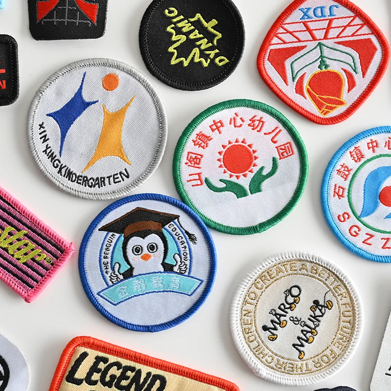 Custom 3D Logo Satin Woven Clothing Label Factory's Hot-Pressed Heat Transfer Printing Service for T-Shirt Sticker