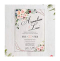 Wedding Invitations Luxury 5x7 Inch DIY Custom Elegant Greeting Card Clear Wedding Invitation Acrylic Card