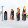 Hot Sale Natural Gemstone Crystal Healing Stone Hand Polished Sardonyx Tower  Crystal Point