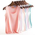 Women's Summer New Fashion Tank Tops Comfortable Seamless Ice Skating Vest Ladies Solid O-Neck Casual Sleeveless T-Shirt