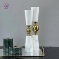 Nordic Marble Candlestick Holder Decoration Living Room Tabletop Dining Room Metal for Home Decor
