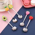 Wholesale Customization Stainless Steel Creative Cartoon Fruit Fork Dessert Spoon Set