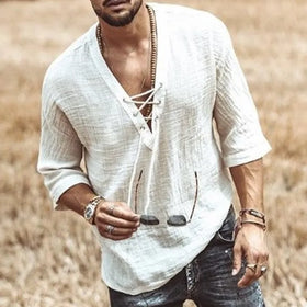 Customizable Logo Men's T-shirt Hollow Strips Classic Tee for Men Men's T-shirt Men's Tee