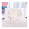 Hot Sale Laser Cut Floral Wedding Invitations Blank Invites Cards for Wedding