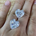 VVS1 Clarity D Colorless Heart Cut 8*8mm 2 Carats Loose Moissanite Stones Moissanite Gemstone
